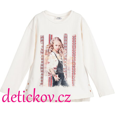 Mayoral mini girl triko ,,Free spirit,, krémové