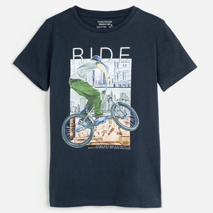 Mayoral boy  modrošedé triko ,,Ride,,