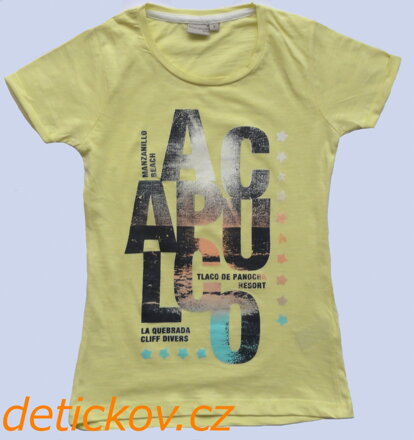 dívčí tričko BS ,,ACAPULCO,, žluté