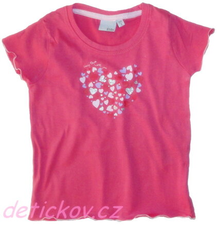 dětské malinové tričko BS ,,Heart,,