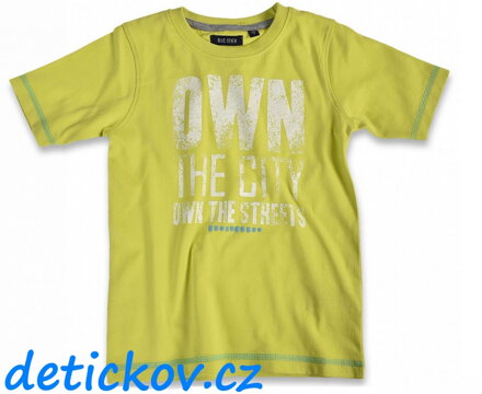 tričko BS ,, OWN the City ,, citrusové