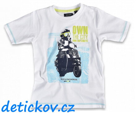 tričko BS ,, OWN the City ,, bílé
