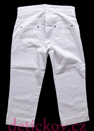 dámské  tříčtvrteční džíny bílé  BS