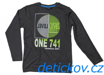 šedé tričko s dlouhým rukávem Blue Seven