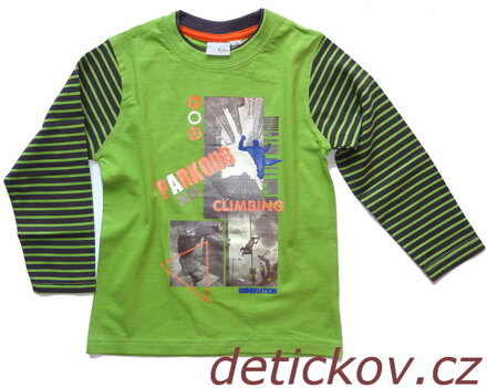 tričko pro kluky ,, Parkour,, zelené