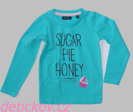 tyrkysové dívčí  tričko ,,SUGAR ,,