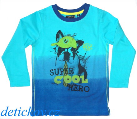 BS mini boy triko s dlouhým rukávem ,,COOL,, modré