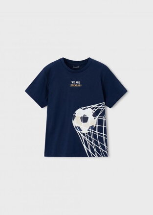 Mayoral mini boy tričko modré s potiskem "Fotbal" b. 066