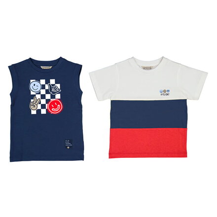 Mayoral mini boy set dvou triček s krátkým rukávem  b. 063