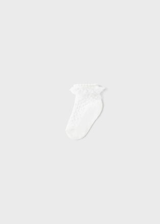 Mayoral baby girl bílé ponožky s kraječkou b. 014