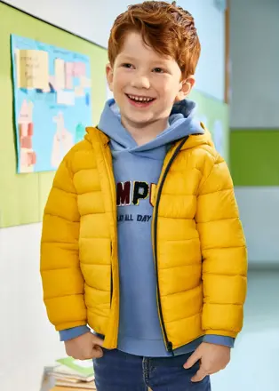 Mayoral mini boy lehká zimní bunda s kapucí b. 061