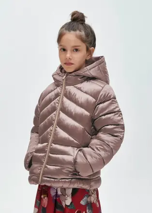 Mayoral girl copper zimní bunda s kapucí b. 036