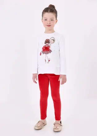 Mayoral mini girl set tričko a legíny "Velvet" b. 040