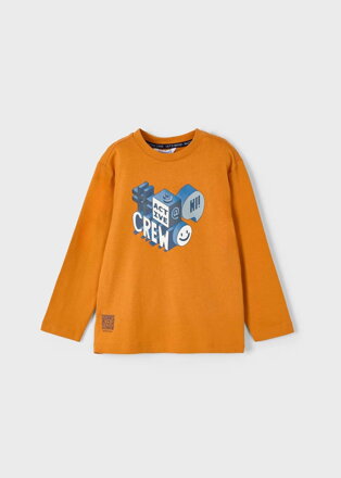 Mayoral mini boy tričko oranžové "Crew" b. 025