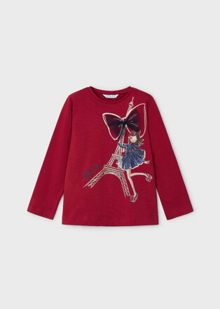 Mayoral mini girl cherry tričko "Eiffel" b. 024