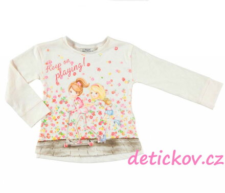 Mayoral mini girl tričko  ,,Koloběžka,,růžový potisk