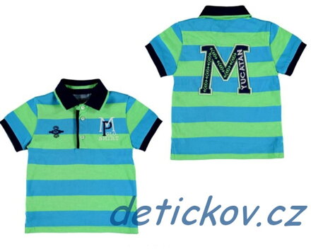 Mayoral mini boy polo ,,Yucatan,, modro-zelené