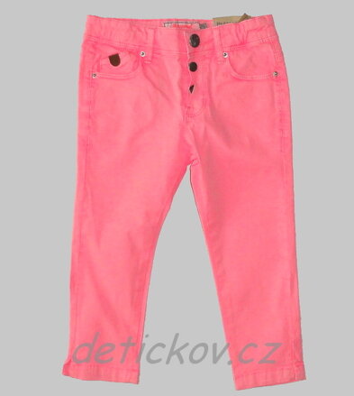 Mayoral dívčí  růžové neonové capri džíny