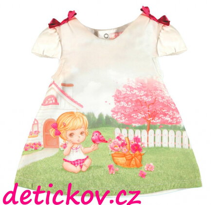Mayoral baby šatičky ,, Holčička na louce,, růžové