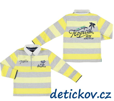 Mayoral mini boy polo  ananasové pruhy
