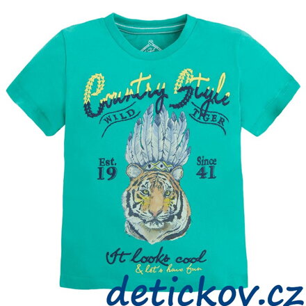 Mayoral mini boy tričko ,, Wild tiger ,, zelené