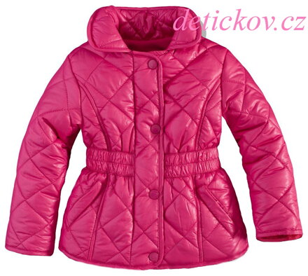 Minoti zateplený kabátek s fleecem růžový