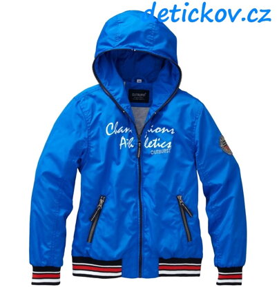 Nickel sportswear jarní šusťáková bunda modrá