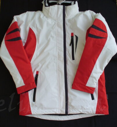 dámská zimní lyžařská bunda bílo/červená