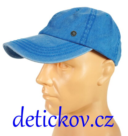 Pánská-juniorská kšiltovka azurová