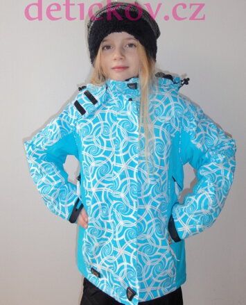 RVC funkční lyžařská zimní bunda  modrá