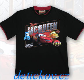 CARS tričko s krátkým rukávem černé