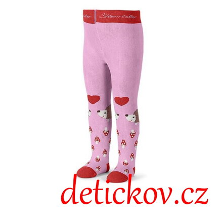 Sterntaler termo punčocháčky ,,Ježek,, fialo-růžové