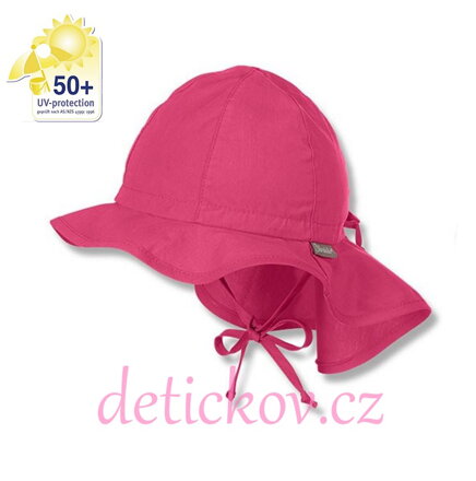 Sterntaler růžový klobouček s plachetkou  UV 50+