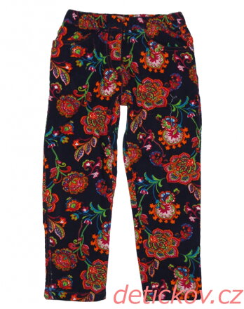 Topo dětské manžestrové kalhoty s podšívkou barevné