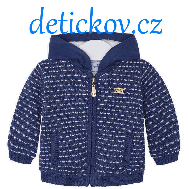 Mayoral baby svetřík s kožíškem ,,MODRÝ VZOR,, Mayoral baby svetřík s kožíškem ,,MODRÝ VZOR,,