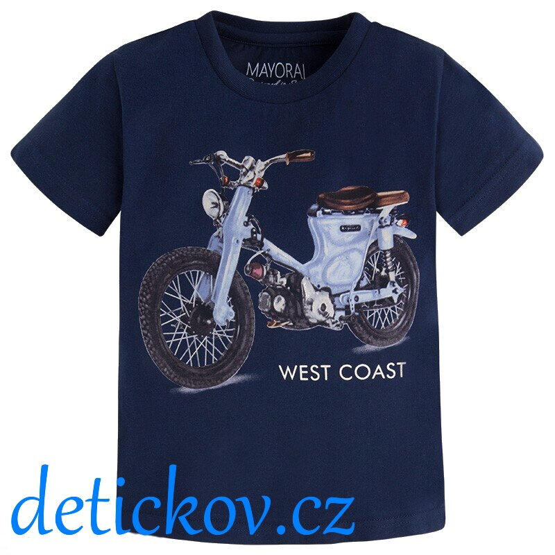 Mayoral mini boy tričko ,,Moped ,, tmavě modré Mayoral mini boy tričko ,,Moped ,, tmavě modré