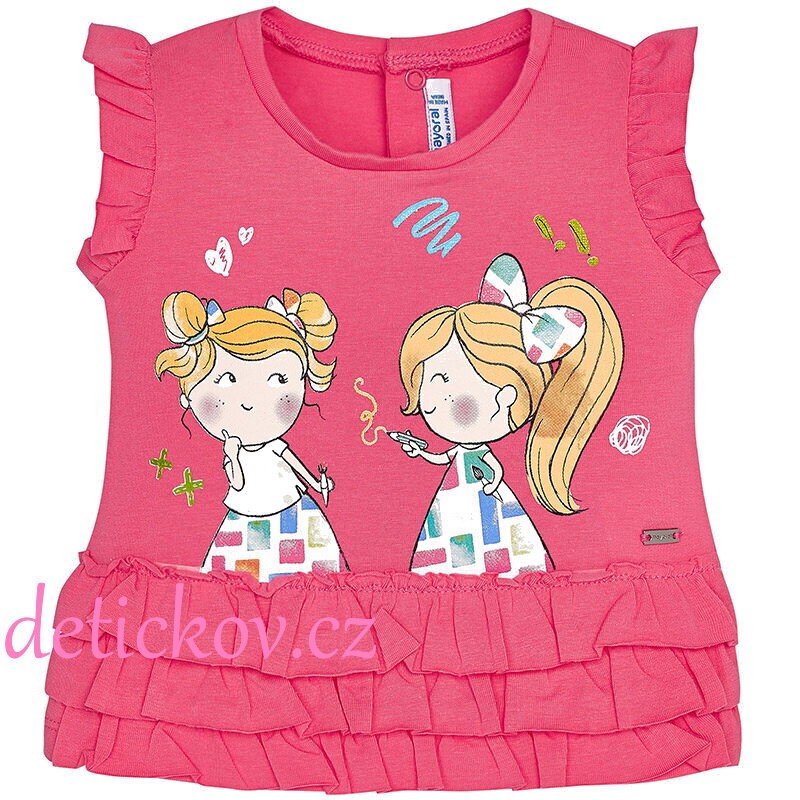 Mayoral baby tričko-halenka ,,Pastelka,, růžové Mayoral baby tričko-halenka ,,Pastelka,, růžové