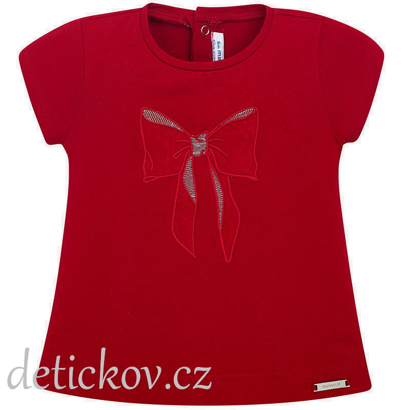 Mayoral baby tričko-halenka ,,Mašle,, červené Mayoral baby tričko-halenka ,,Mašle,, červené