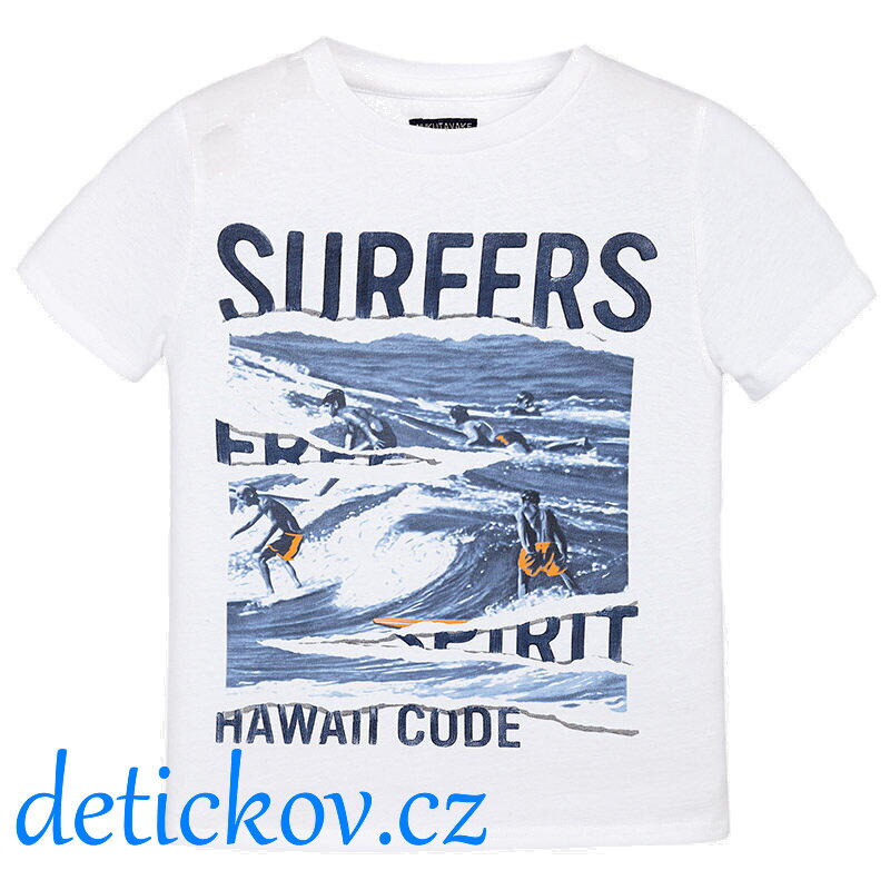 Mayoral boy tričko bílé ,,Surfers,, Mayoral boy tričko bílé ,,Surfers,,