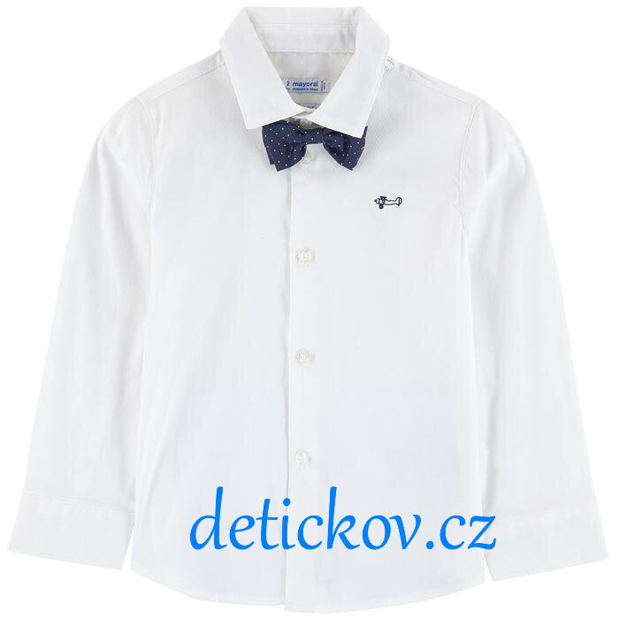 Mayoral mini boy formální košile s motýlkem bílá Mayoral mini boy formální košile s motýlkem bílá