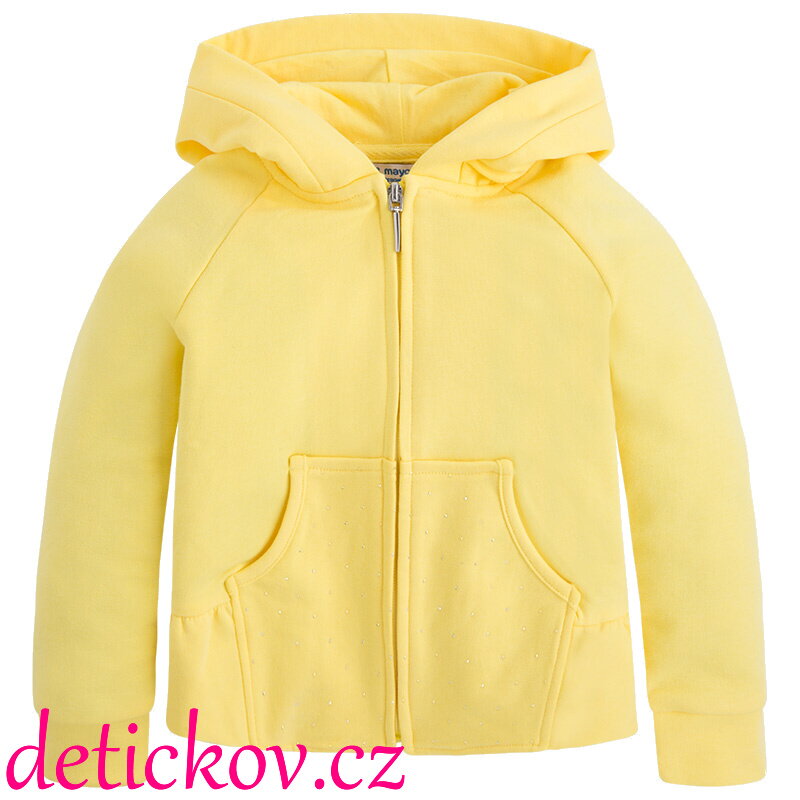 Mayoral mini girl žlutá mikina se štrasy Mayoral mini girl žlutá mikina se štrasy