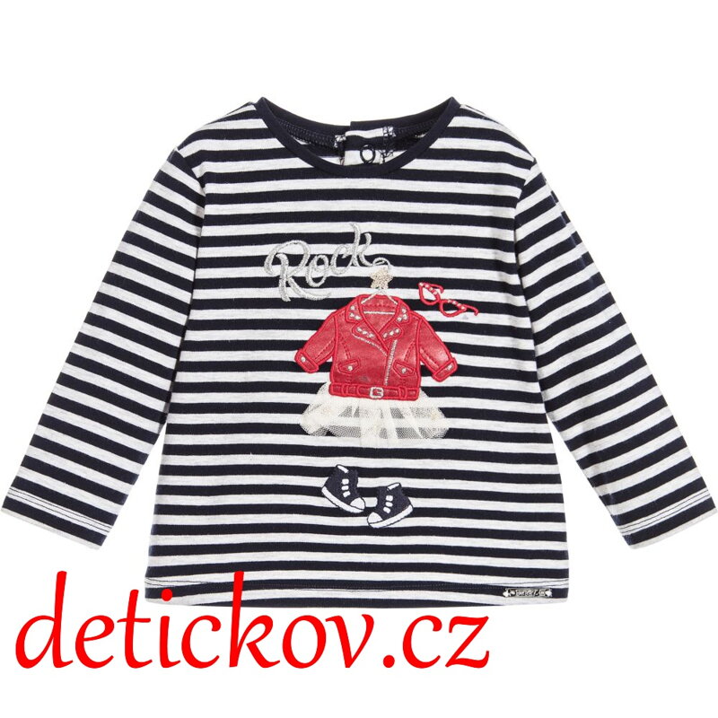 Mayoral baby girl tričko ,,Rock,, modré Mayoral baby girl tričko ,,Rock,, modré