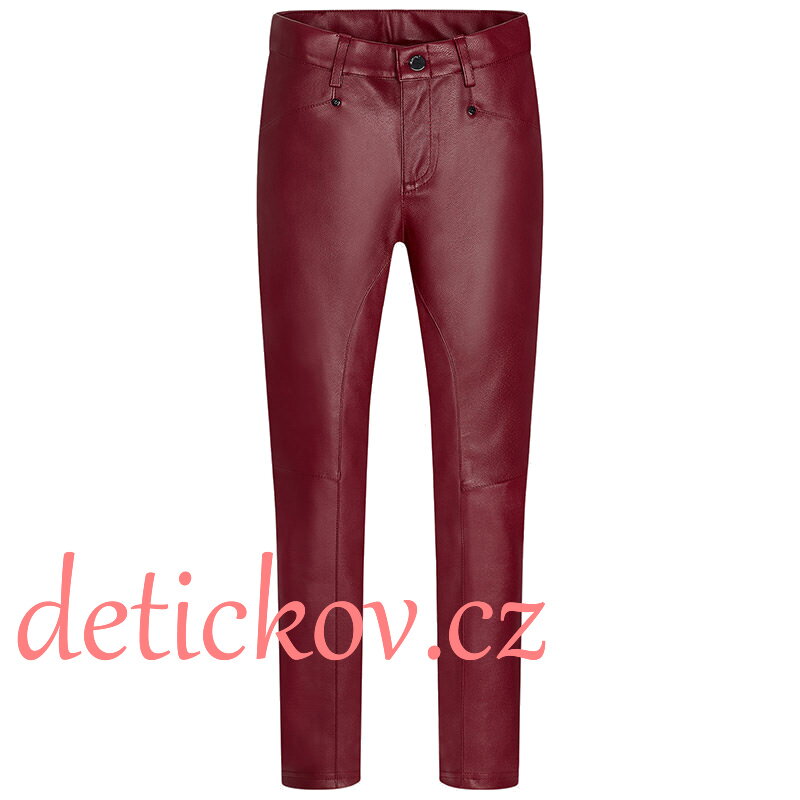 Mayoral girl dívčí jeggíny vínové s koženkou Mayoral girl dívčí jeggíny vínové s koženkou