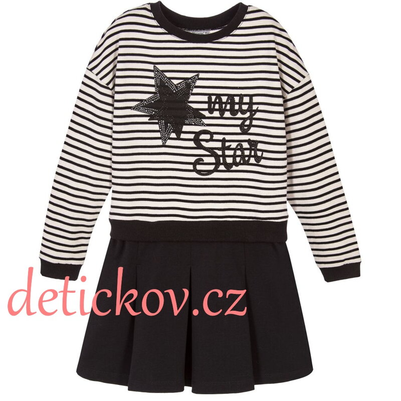 Mayoral girl pohodlné zimní úpletové šaty ,, Star ,, Mayoral girl pohodlné zimní úpletové šaty ,, Star ,,