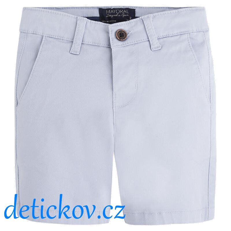 Mayoral mini boy šedé plátěné chino bermudy Mayoral mini boy šedé plátěné chino bermudy