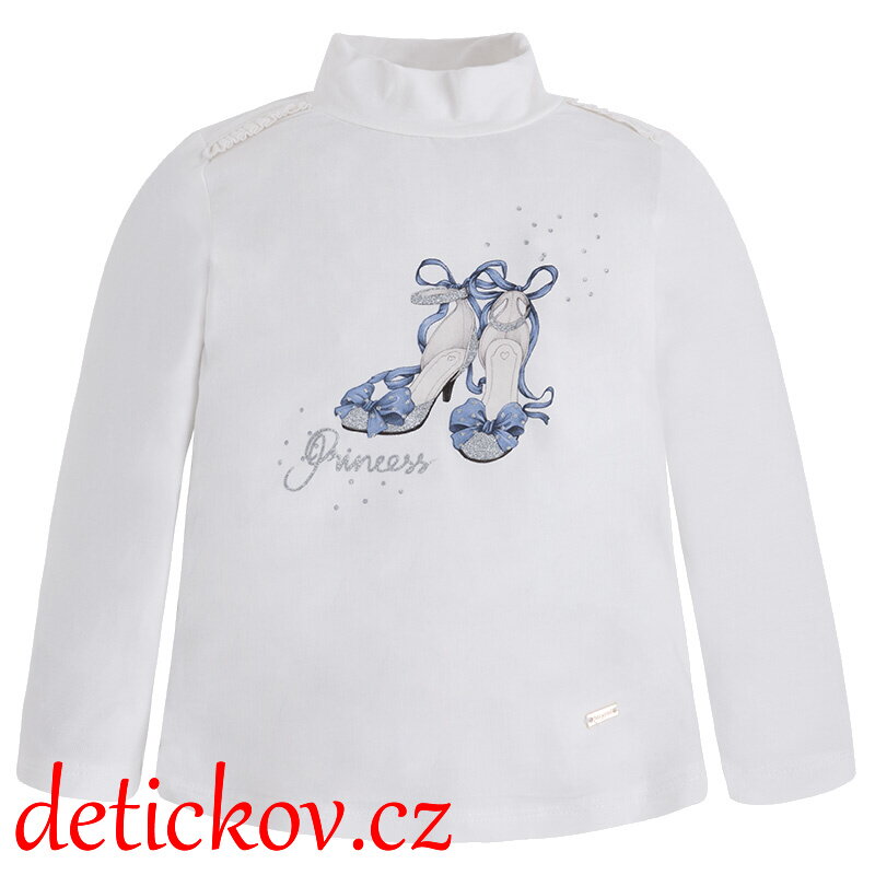 Mayoral mini girl triko se stojáčkem ,,Princess modré,, b.039 Mayoral mini girl triko se stojáčkem ,,Princess modré,, b.039