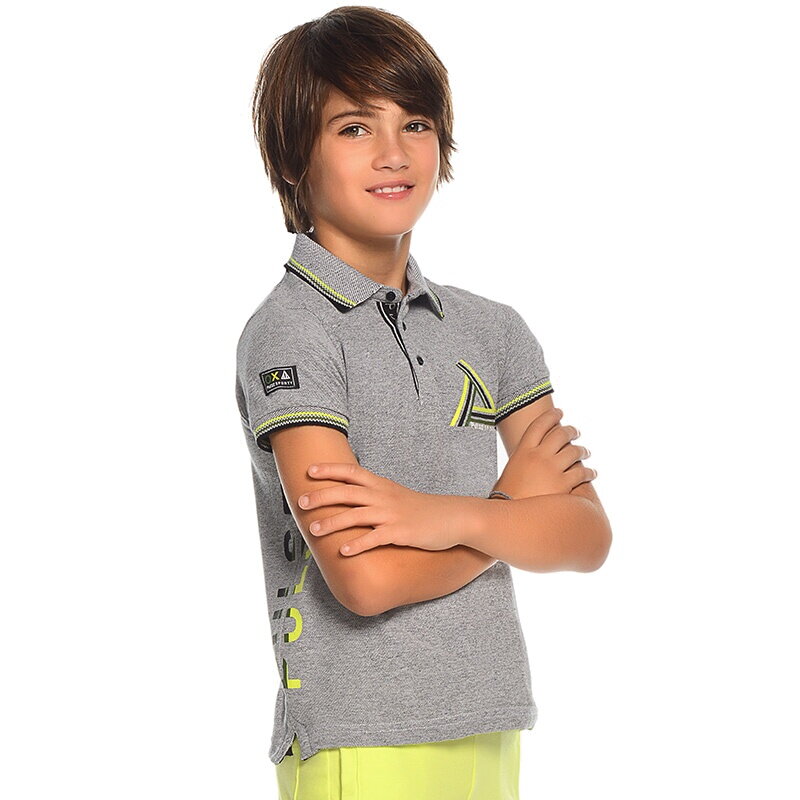 Mayoral boy piké polo ,, Laundry lab,, šedé Mayoral boy piké polo ,, Laundry lab,, šedé