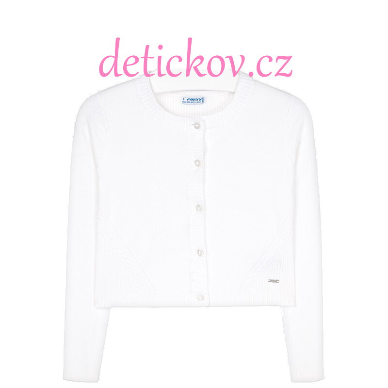 Mayoral girl lehoučký cardigan bílý b.045026 Mayoral girl lehoučký cardigan bílý b.045026