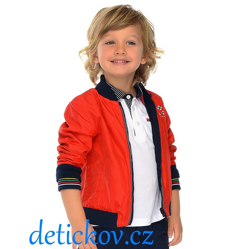 Mayoral mini boy oboustranná větrovka červeno-modrá Mayoral mini boy oboustranná větrovka červeno-modrá