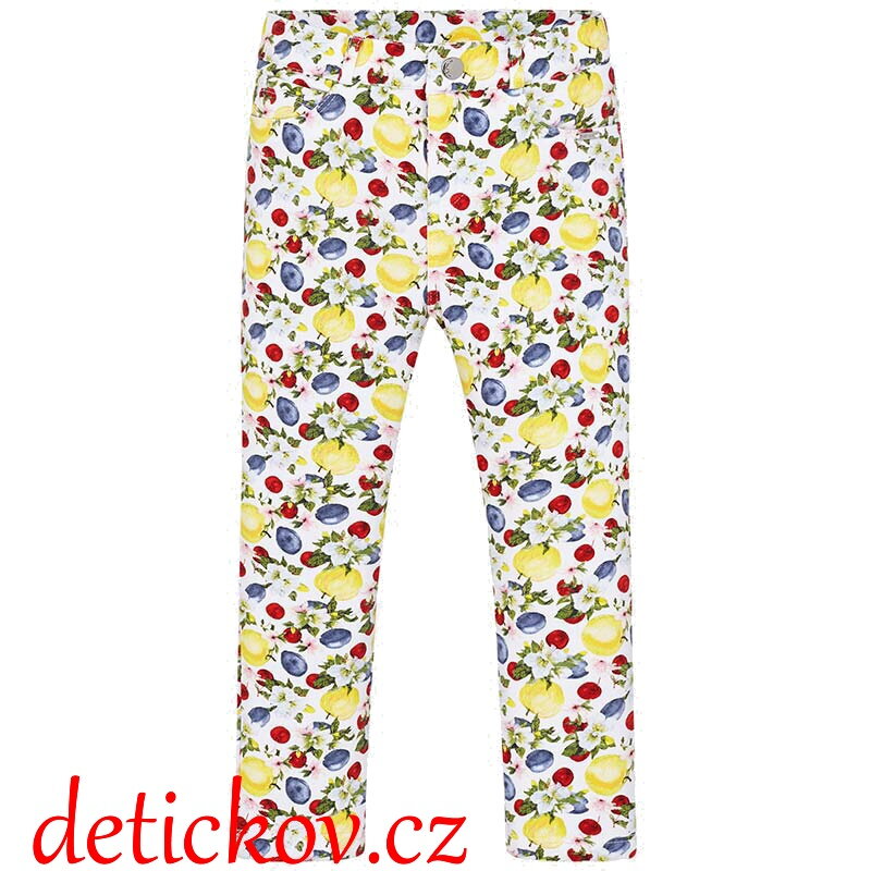 Mayoral mini girl jeggíny se vzorem ,,Ovoce,, Mayoral mini girl jeggíny se vzorem ,,Ovoce,,